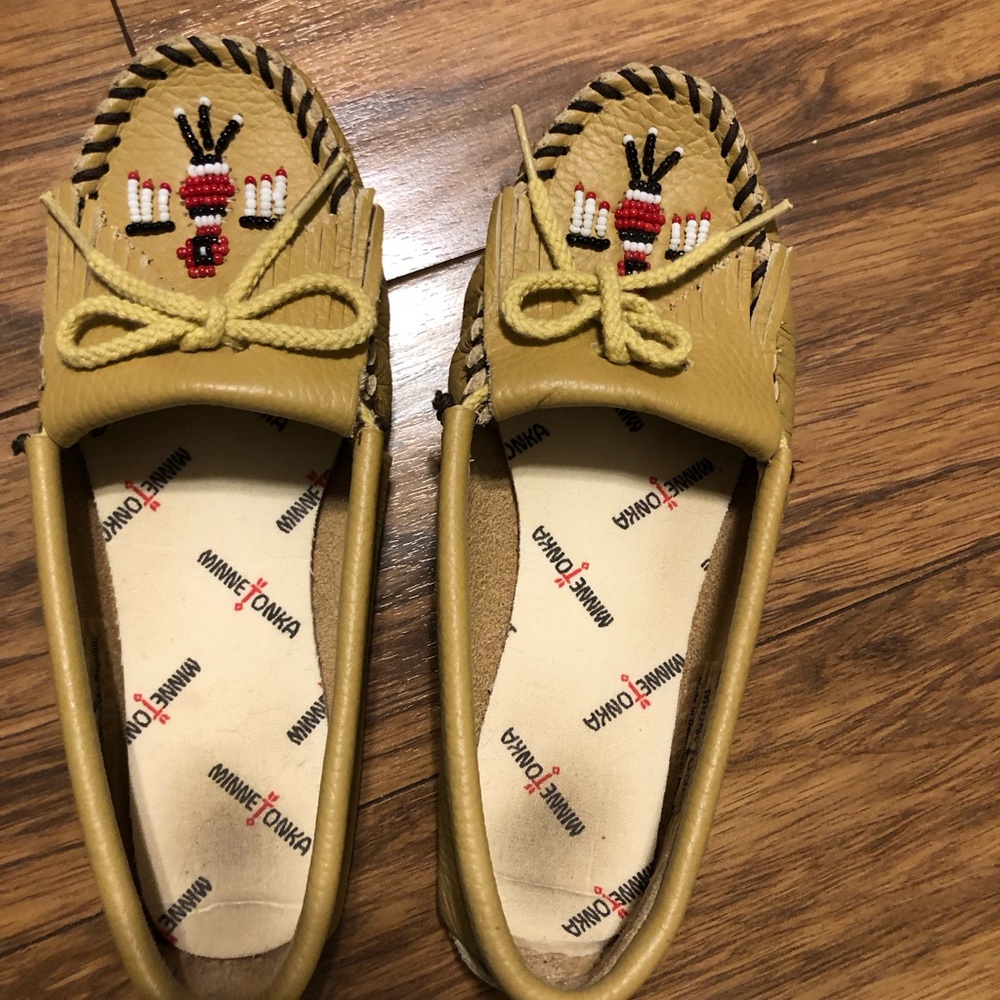 Leather moccasins